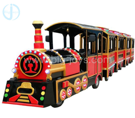 Shopping mall trackless train